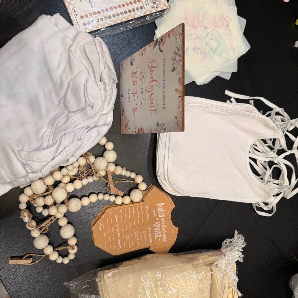 Baby shower supplies